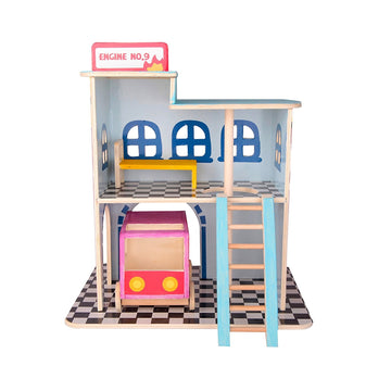 Build a Village Wood Craft Kit - Firehouse